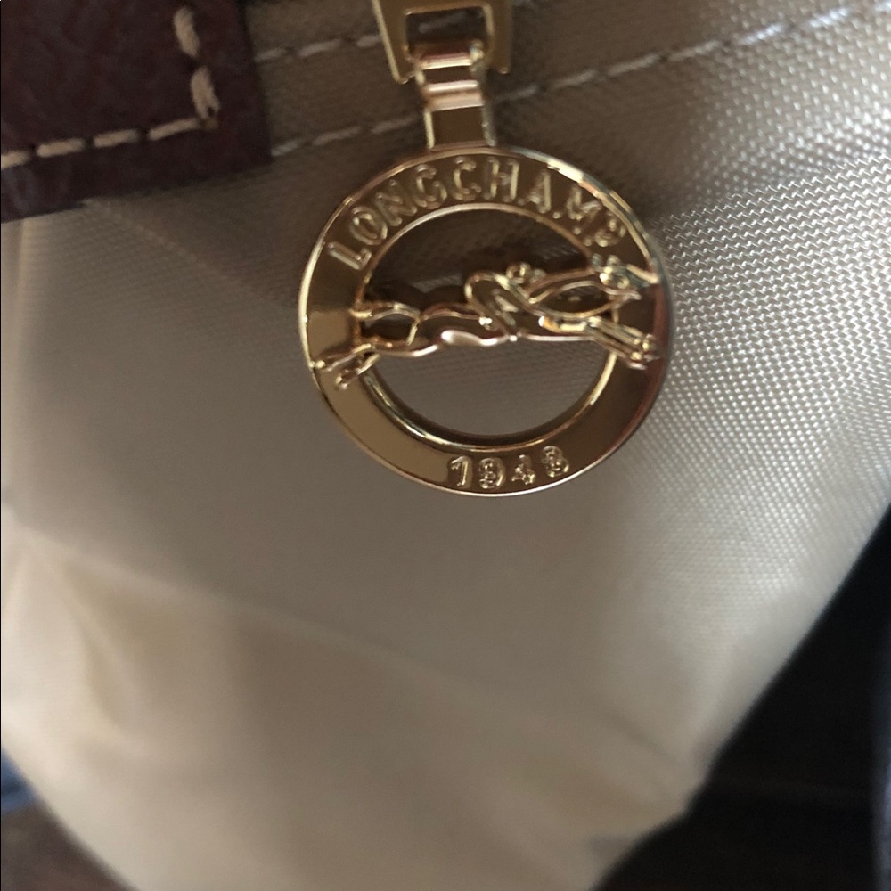 Sold!! Longchamp Small Le Pliage Tote Beige - Picture 5 of 8